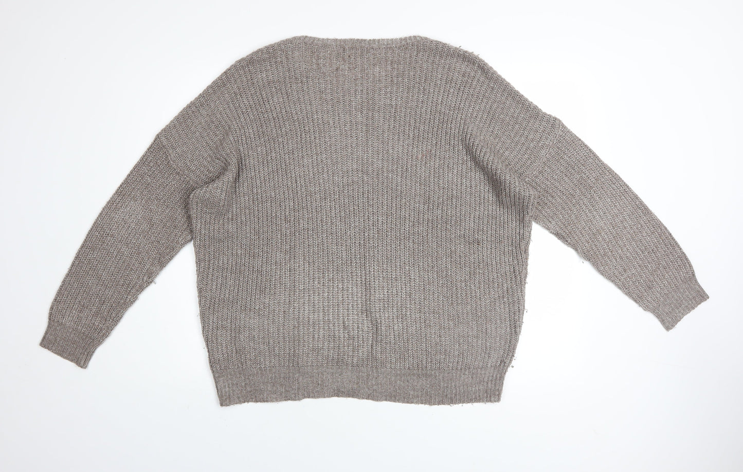 Womens UK Size 14 Marks and Spencer Beige Pullover Jumper