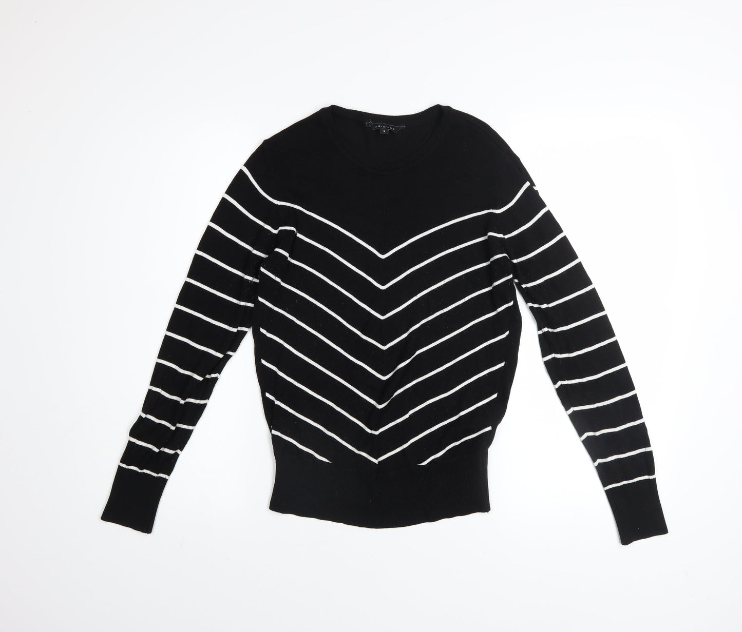 Womens UK Size S Wardrobe Black Pullover Jumper