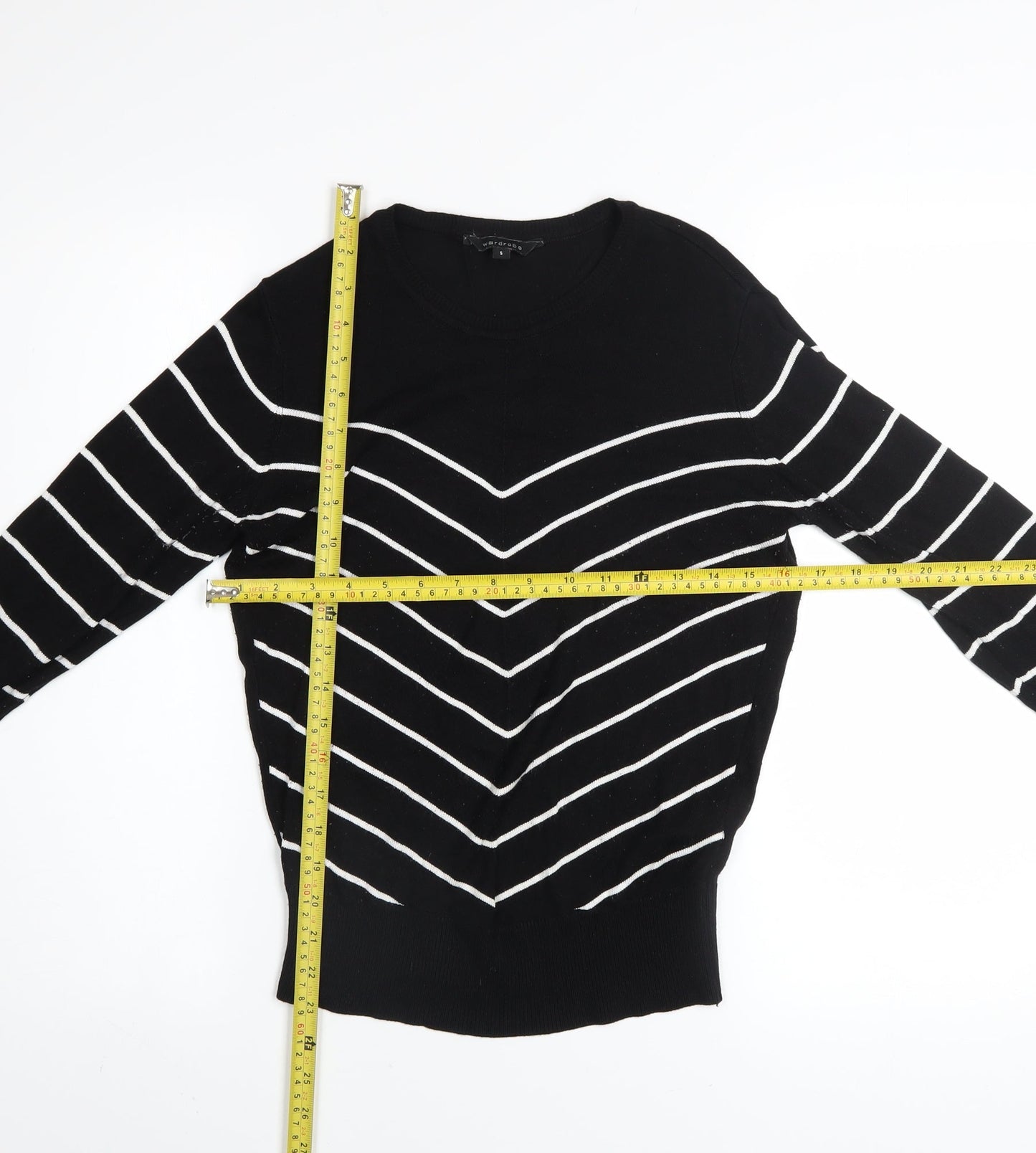 Womens UK Size S Wardrobe Black Pullover Jumper