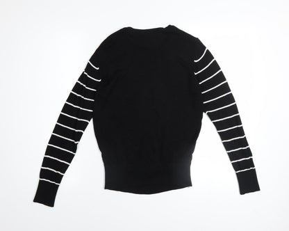Womens UK Size S Wardrobe Black Pullover Jumper