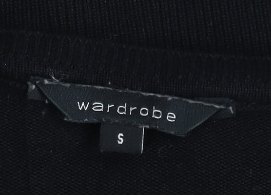 Womens UK Size S Wardrobe Black Pullover Jumper