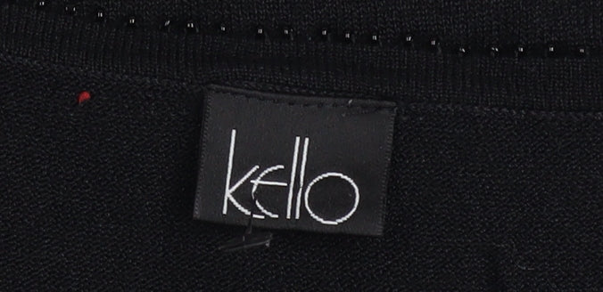 Womens UK Size L Kello Black Camisole Tank