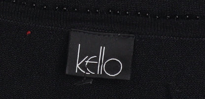 Womens UK Size L Kello Black Camisole Tank