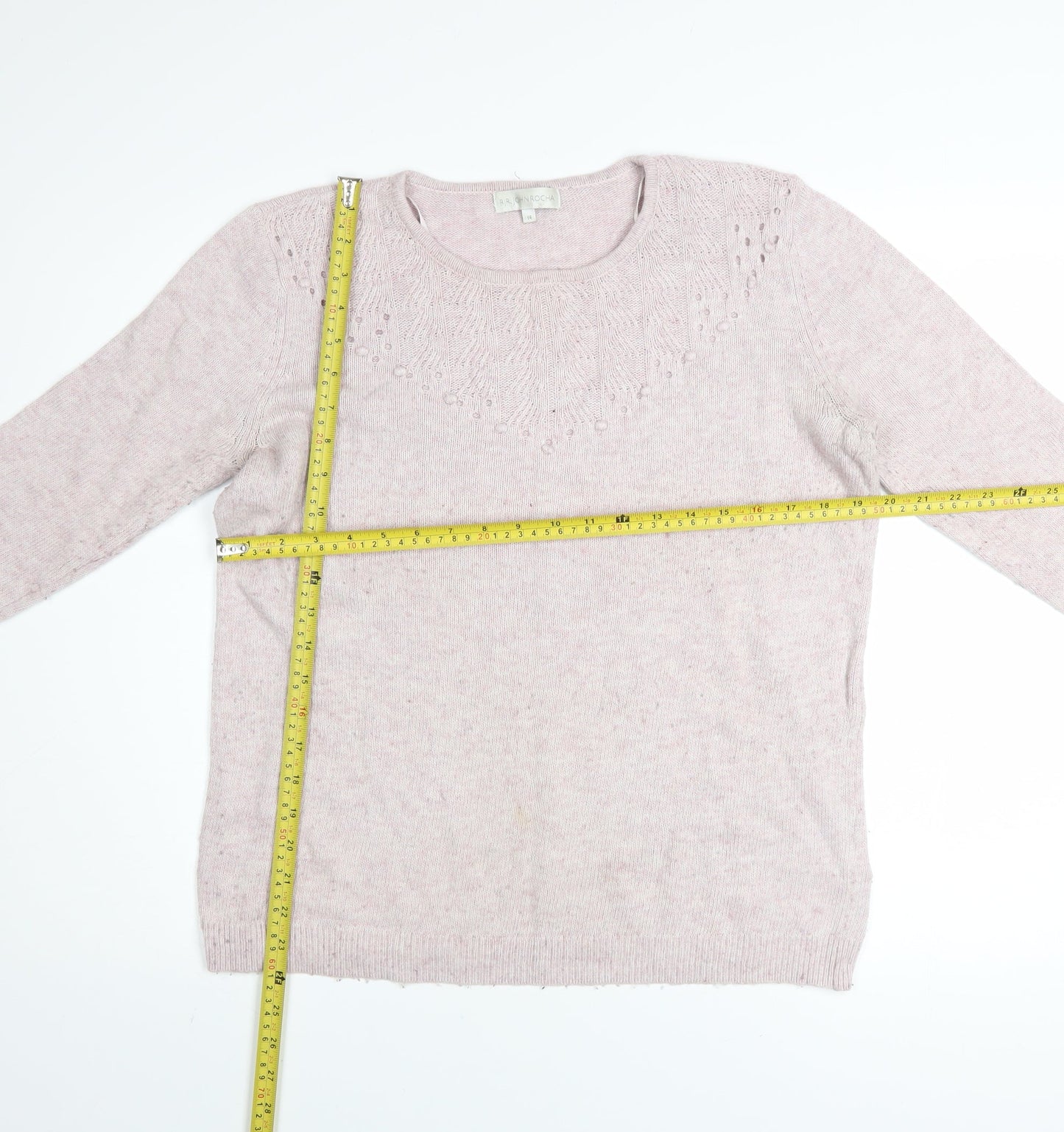 Womens UK Size 14 RJR John Rocha Pink Pullover Jumper