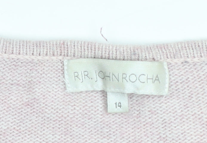 Womens UK Size 14 RJR John Rocha Pink Pullover Jumper