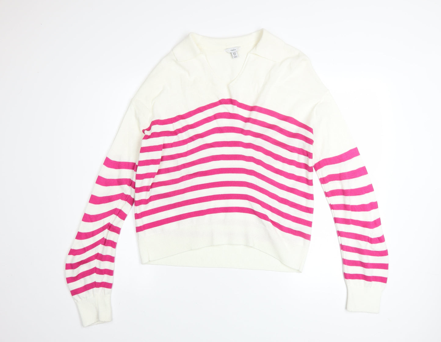 Womens UK Size 10 M&Co Multicoloured Pullover Jumper