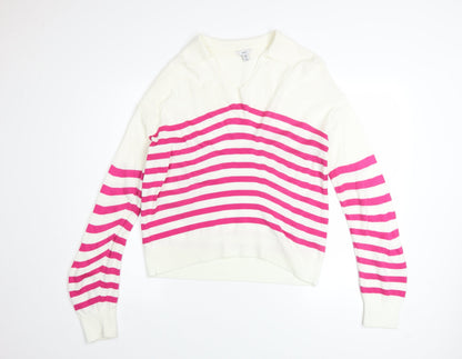Womens UK Size 10 M&Co Multicoloured Pullover Jumper