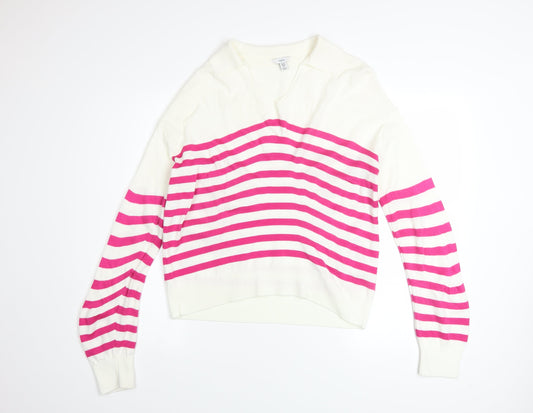 Womens UK Size 10 M&Co Multicoloured Pullover Jumper