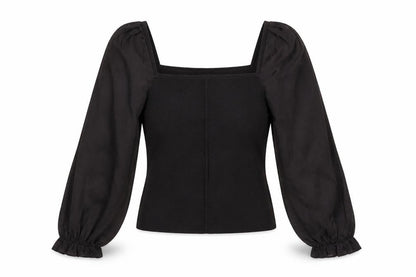 Womens UK Size 14 River Island Black Basic Blouse