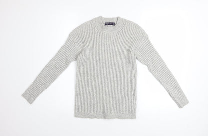Marks and Spencer Women’s Grey Ribbed Knit Pullover Jumper XS
