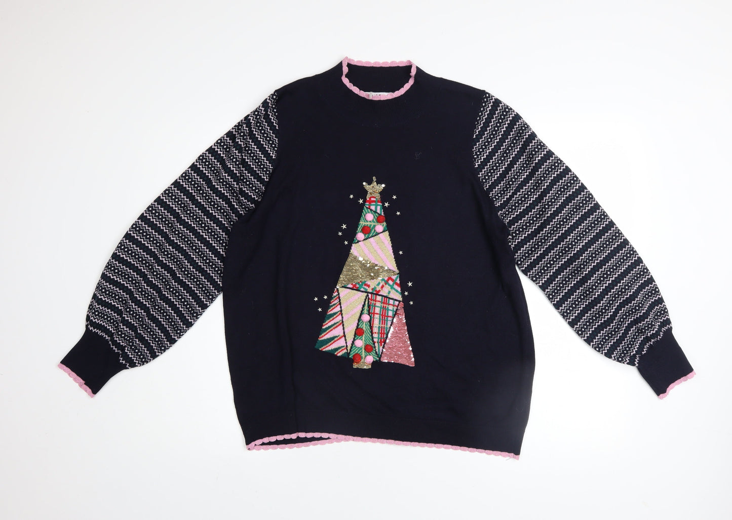 Womens UK Size L NEXT Black Pullover Jumper