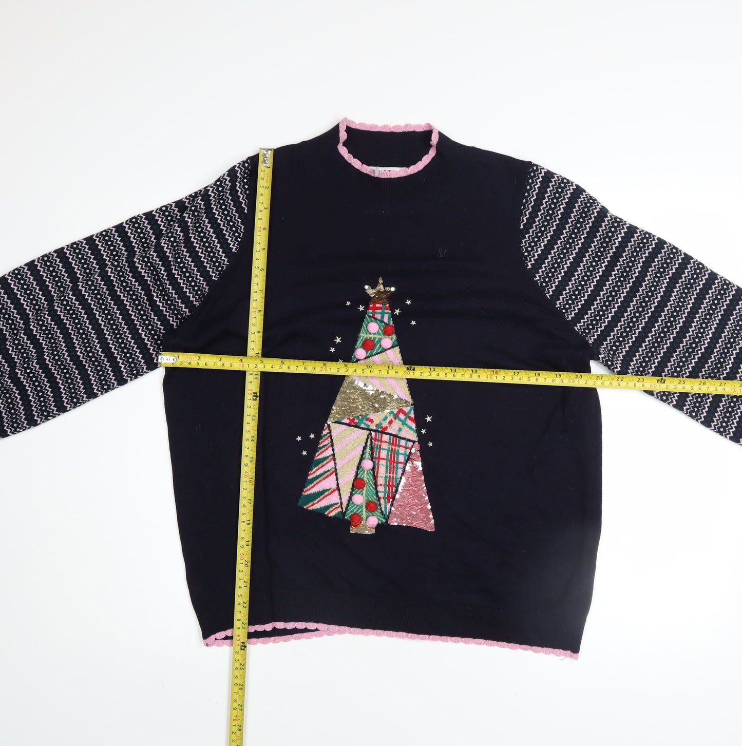 Womens UK Size L NEXT Black Pullover Jumper