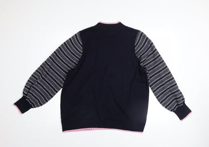 Womens UK Size L NEXT Black Pullover Jumper