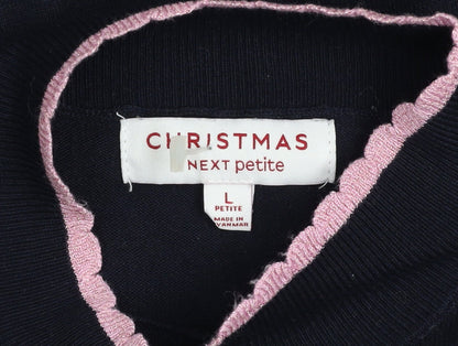 Womens UK Size L NEXT Black Pullover Jumper