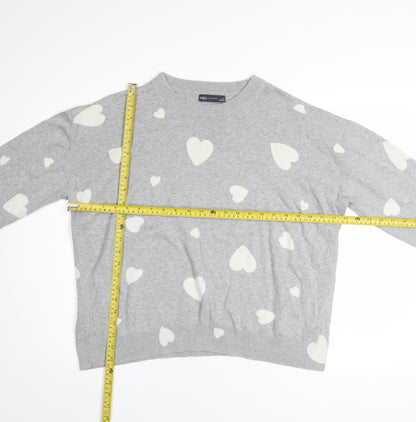 Womens UK Size L Marks and Spencer Grey Pullover Jumper