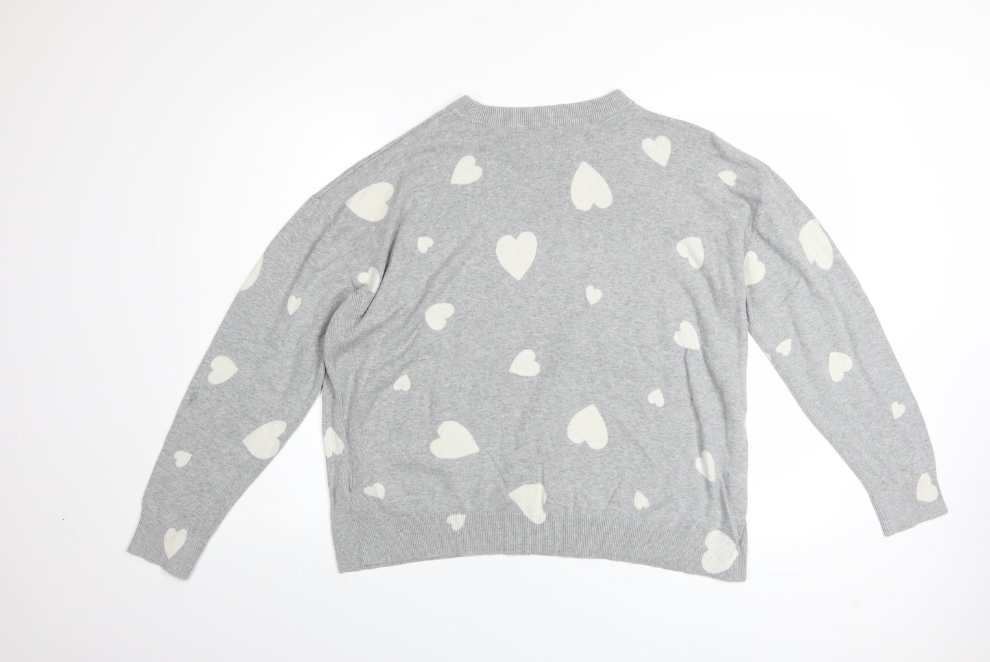 Womens UK Size L Marks and Spencer Grey Pullover Jumper