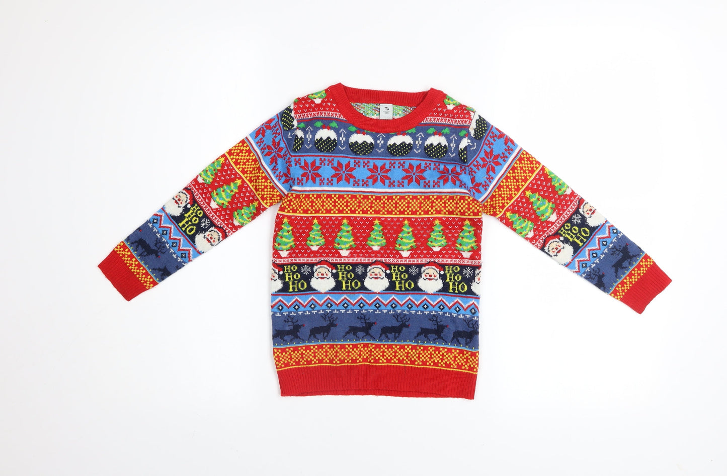 Boys UK Size 6 Years TU Multicoloured Pullover Jumper