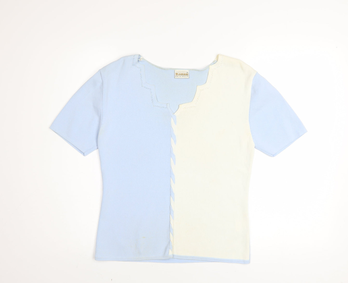 Womens UK Size S Roman Originals Multicoloured Basic T-Shirt