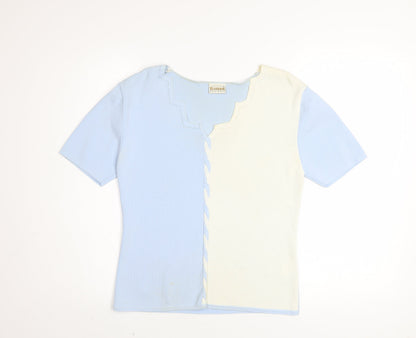 Womens UK Size S Roman Originals Multicoloured Basic T-Shirt