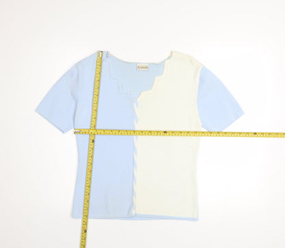 Womens UK Size S Roman Originals Multicoloured Basic T-Shirt