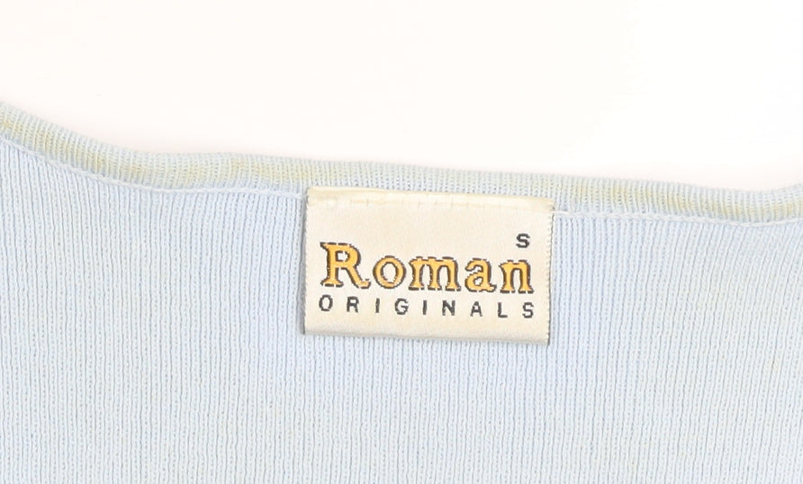 Womens UK Size S Roman Originals Multicoloured Basic T-Shirt