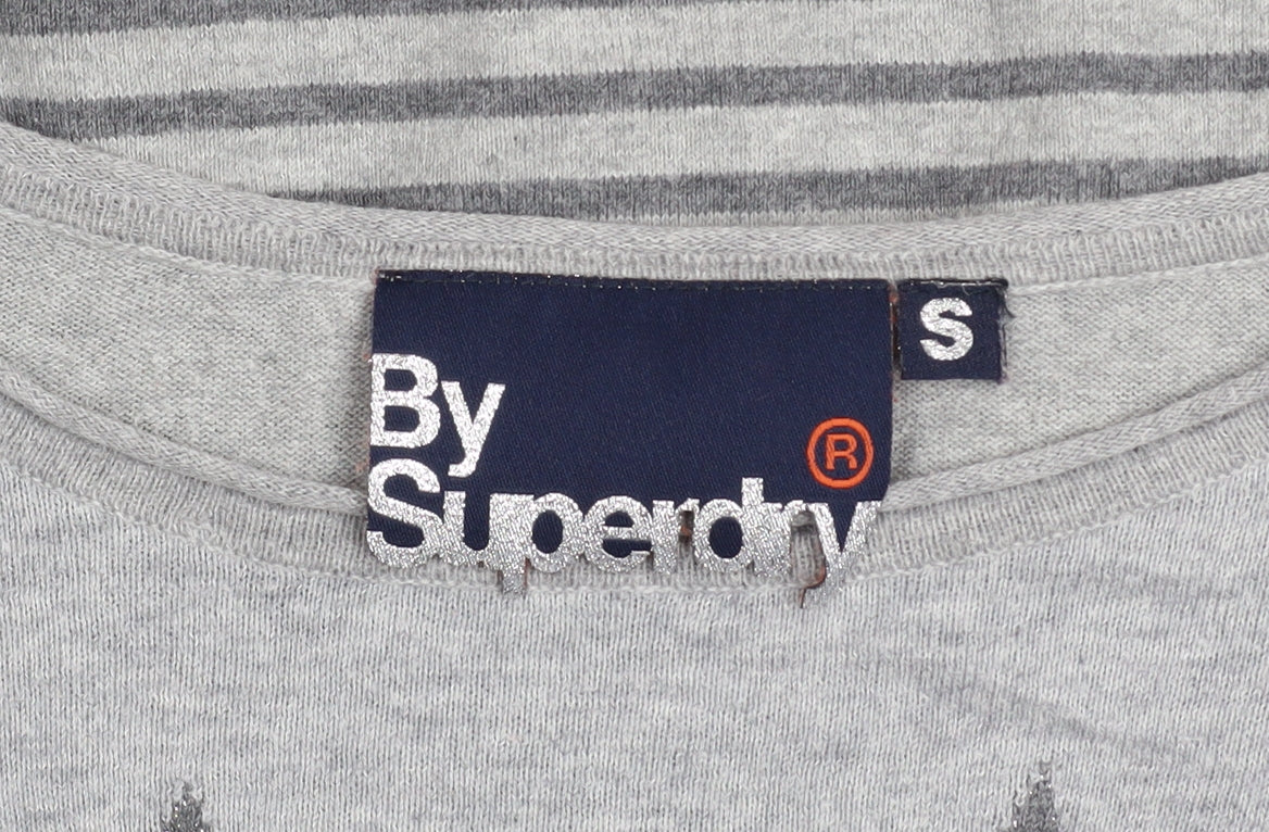 Womens UK Size S Superdry Grey Pullover Jumper