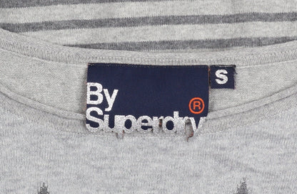 Womens UK Size S Superdry Grey Pullover Jumper