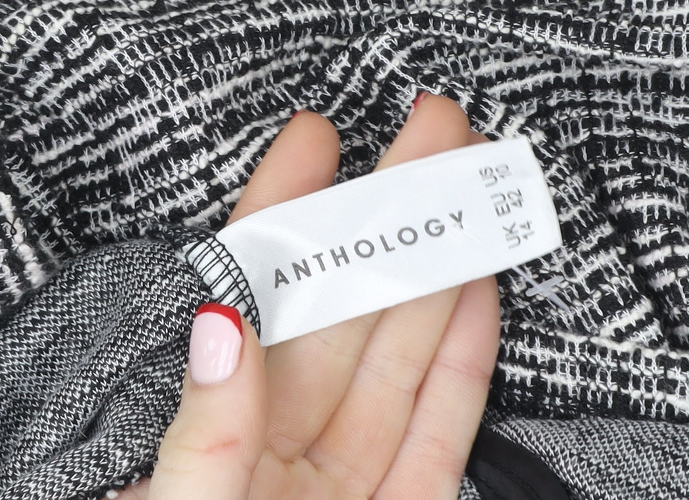 Womens UK Size 14 Anthology Black Basic Jacket