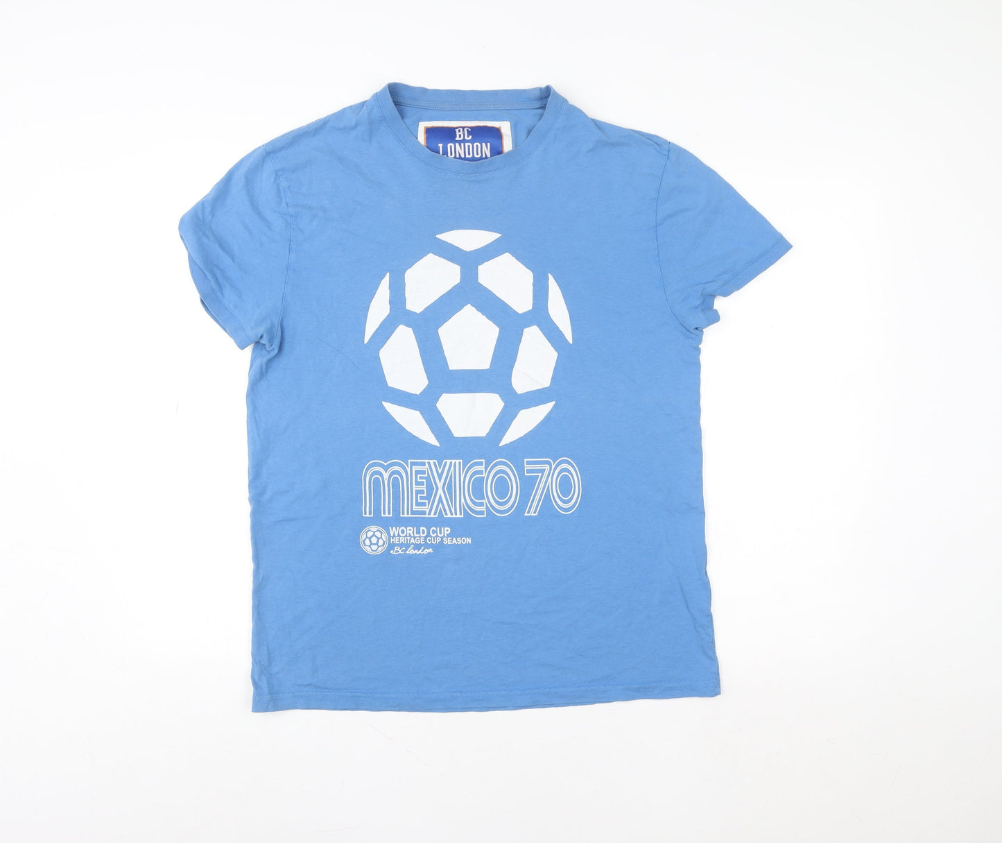 Mens UK Size L BC London Blue  T-Shirt