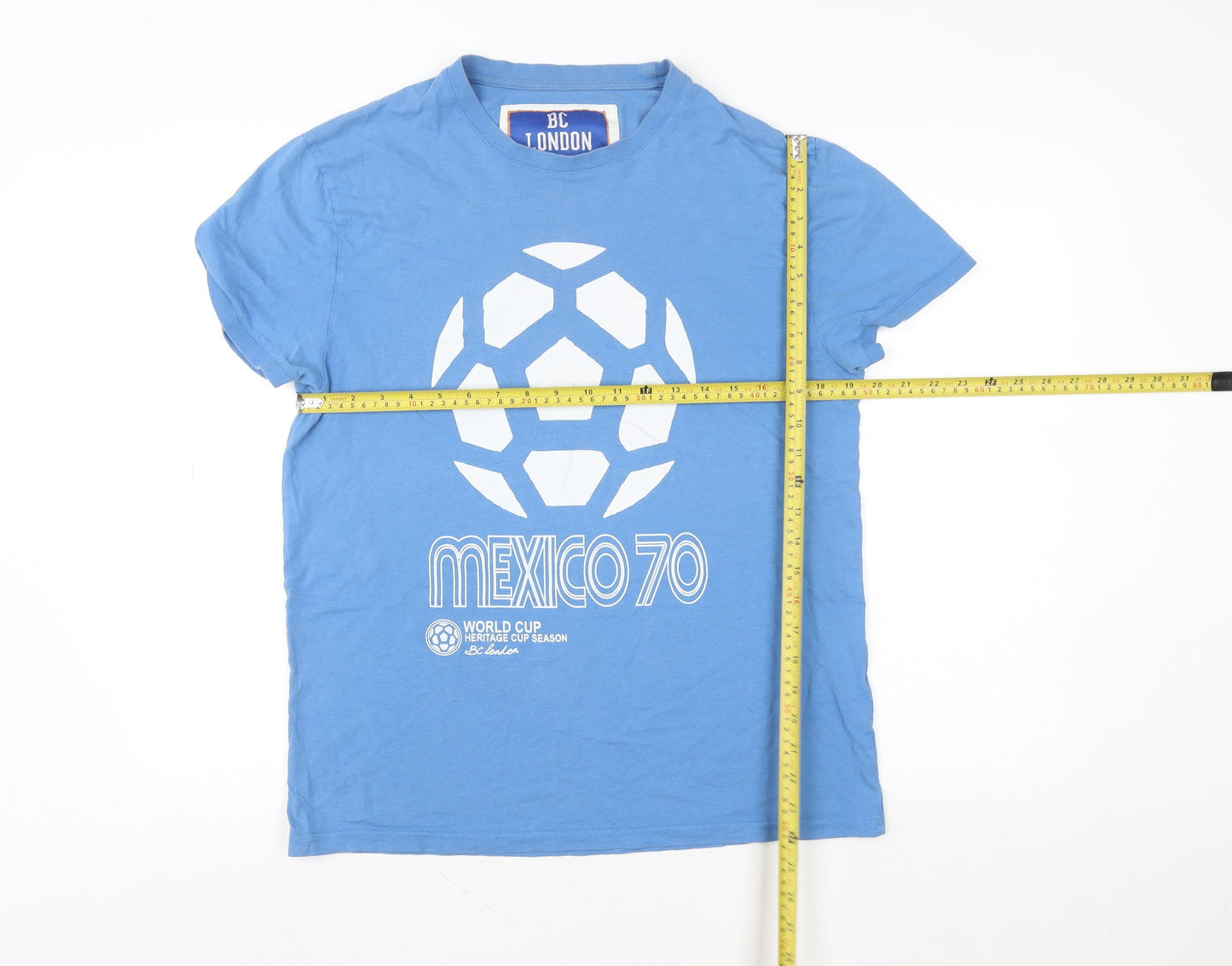 Mens UK Size L BC London Blue  T-Shirt