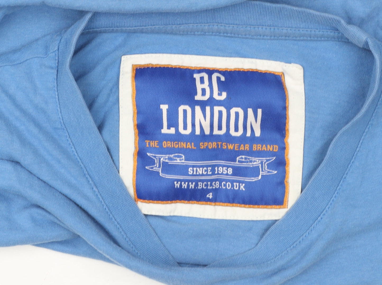 Mens UK Size L BC London Blue  T-Shirt
