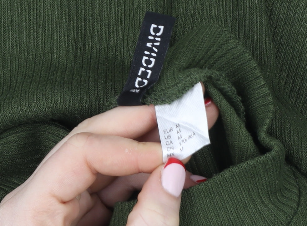 Womens UK Size 12 Divided by H&M Green Pullover Sweatshirt
