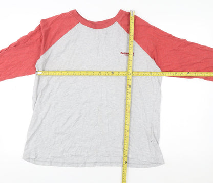 Womens UK Size 14 Superdry Grey Pullover Sweatshirt