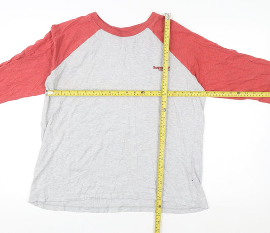 Womens UK Size 14 Superdry Grey Pullover Sweatshirt
