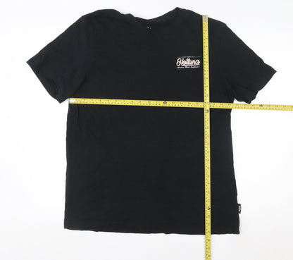 Womens UK Size M Hot Tuna Black Basic T-Shirt