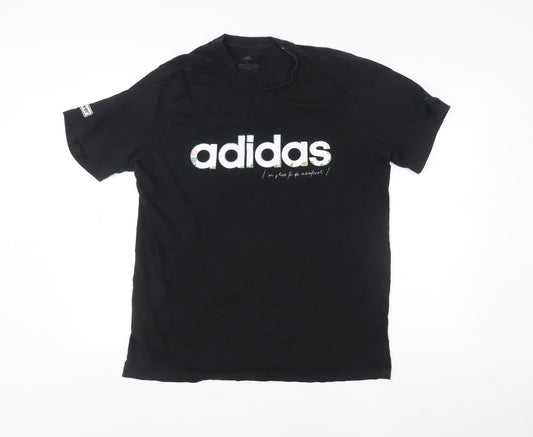 Mens UK Size L adidas Black  T-Shirt