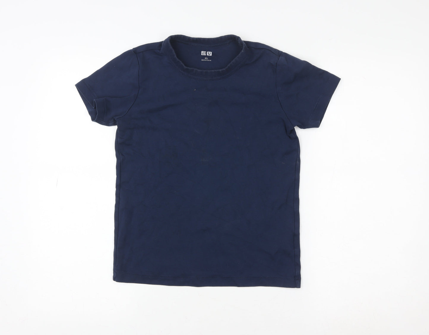 Womens UK Size XS Uniqlo Blue Basic T-Shirt
