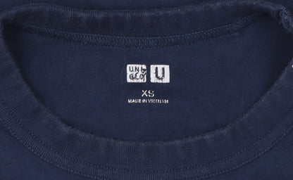 Womens UK Size XS Uniqlo Blue Basic T-Shirt