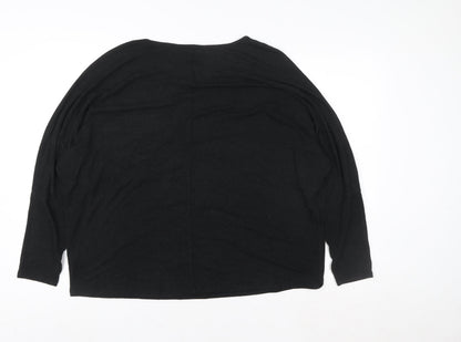 Womens UK Size 18 Dorothy Perkins Black Pullover Sweatshirt
