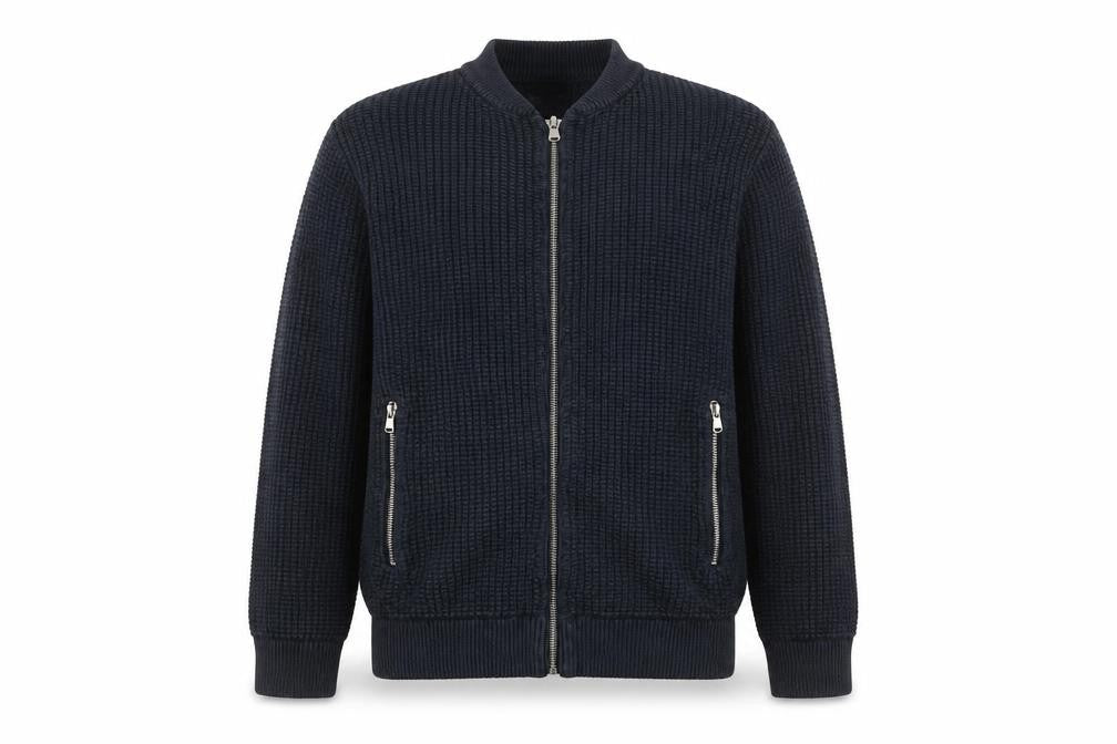 Mens UK Size M NEXT Blue Full Zip Sweatshirt