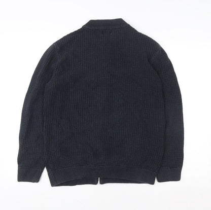 Mens UK Size M NEXT Blue Full Zip Sweatshirt