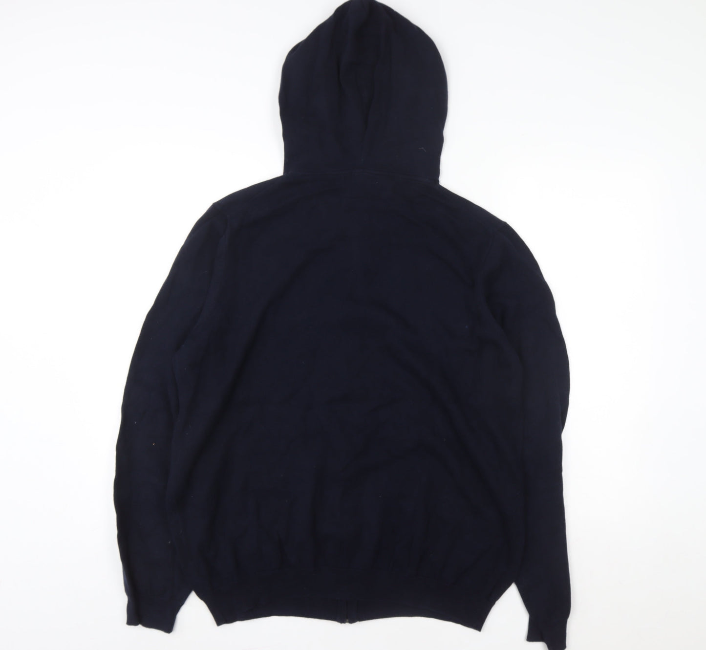 Mens UK Size 2XL Woolovers Blue Full Zip Hoodie