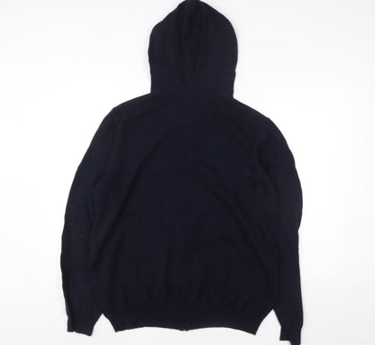 Mens UK Size 2XL Woolovers Blue Full Zip Hoodie