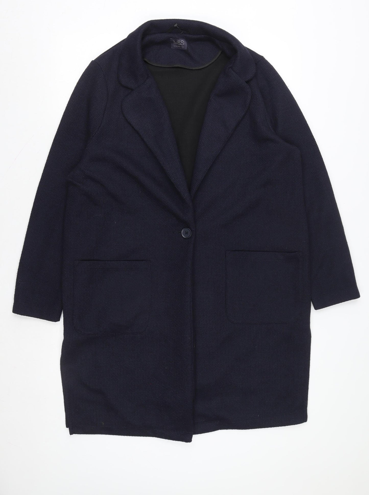 Mens UK Size 44 Marks and Spencer Blue Basic Jacket