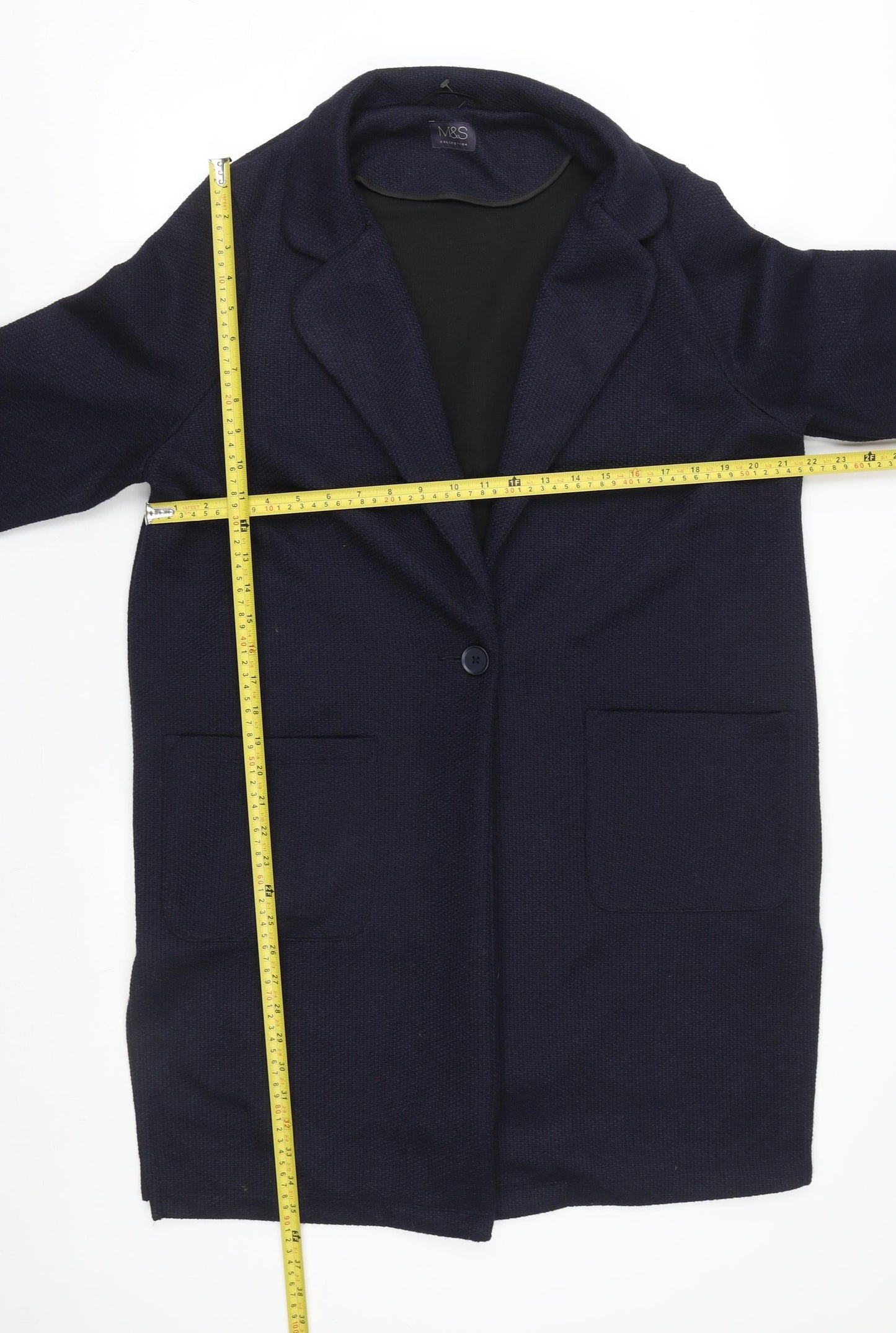Mens UK Size 44 Marks and Spencer Blue Basic Jacket