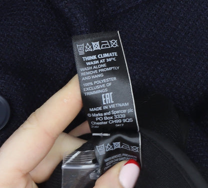 Mens UK Size 44 Marks and Spencer Blue Basic Jacket