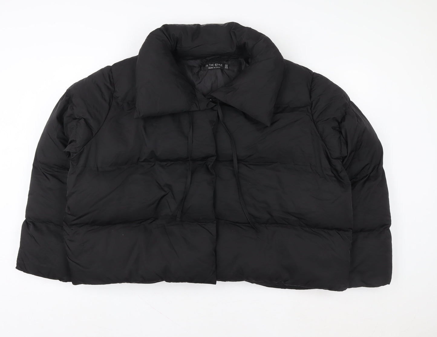 Womens UK Size 20 In the Style Black Puffer Jacket