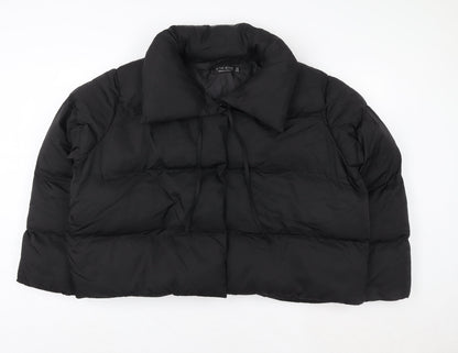 Womens UK Size 20 In the Style Black Puffer Jacket