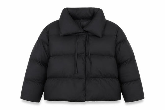 Womens UK Size 20 In the Style Black Puffer Jacket