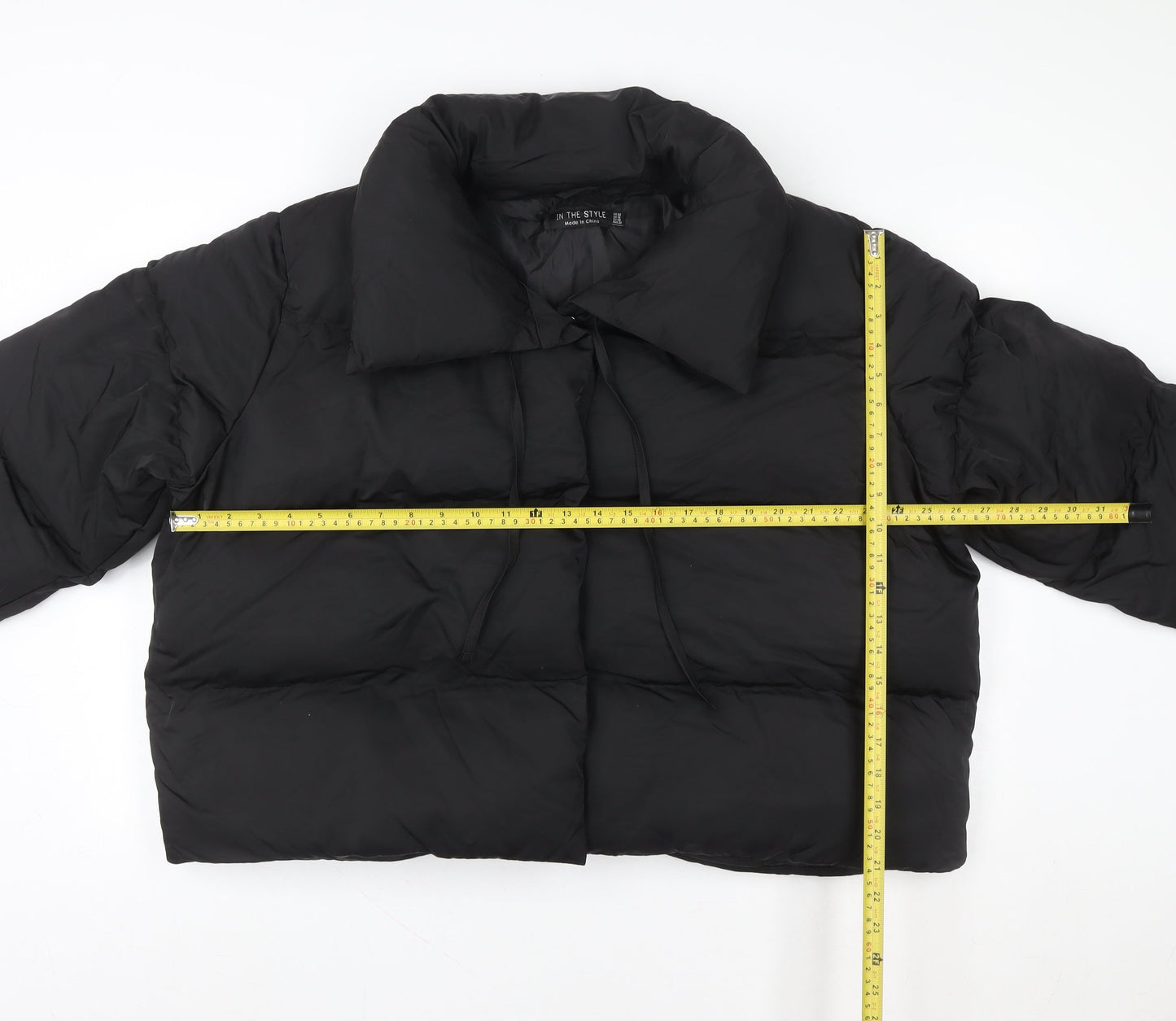 Womens UK Size 20 In the Style Black Puffer Jacket